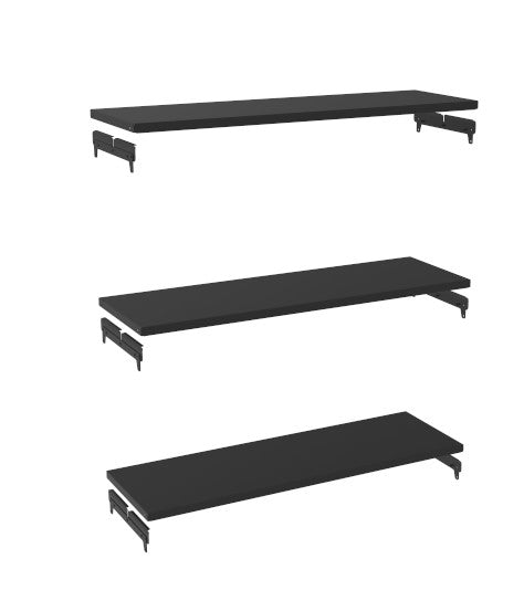 plankenset 3 stuks metaal 30x95cm ZW