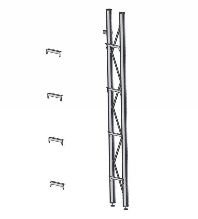 kast aanbouwdl H175 m 4 plankdr set