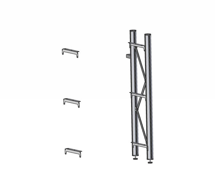 kast aanbouwdl H100 m 3 plankdr set