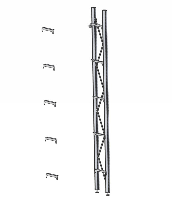 kast aanbouwdl H200 m 5 plankdr set