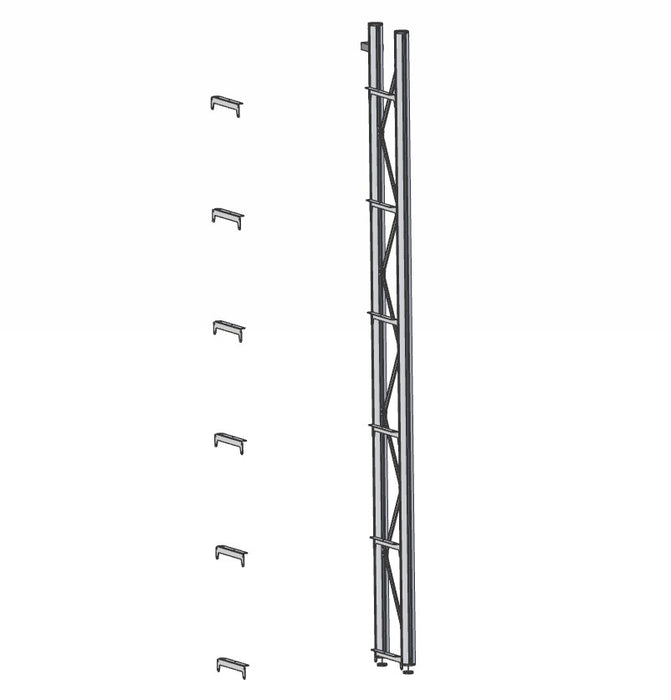 kast aanbouwdl H225 m 5 plankdr set