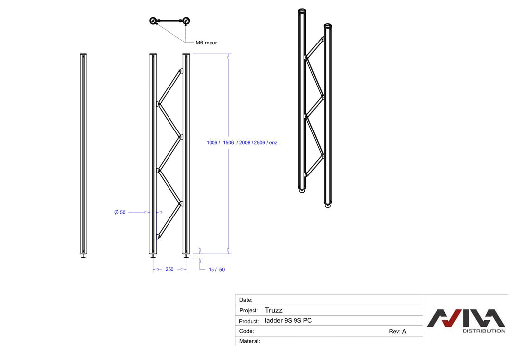 truzz tekening maten kastzijkanten