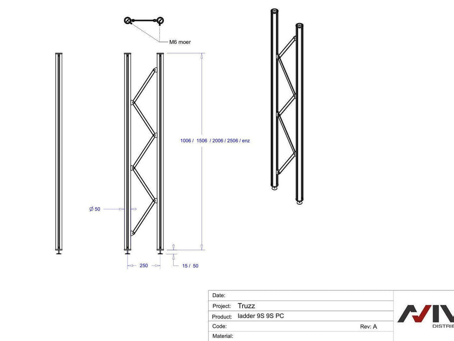 truzz tekening maten kastzijkanten