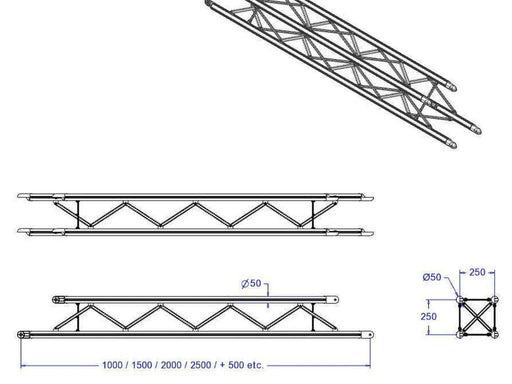 Truzz maten vierkant