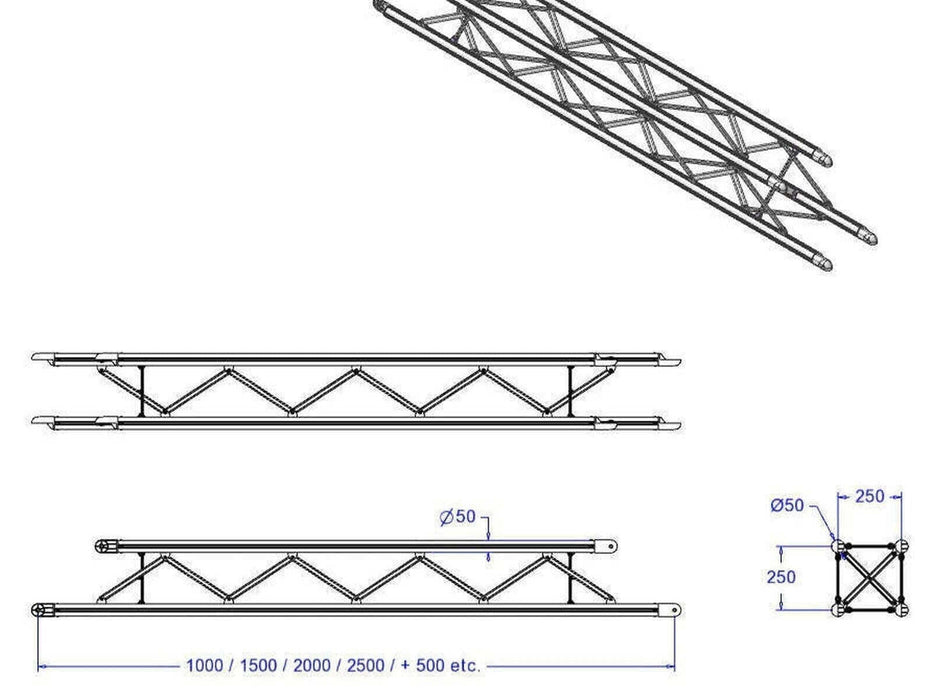 Truzz maten vierkant