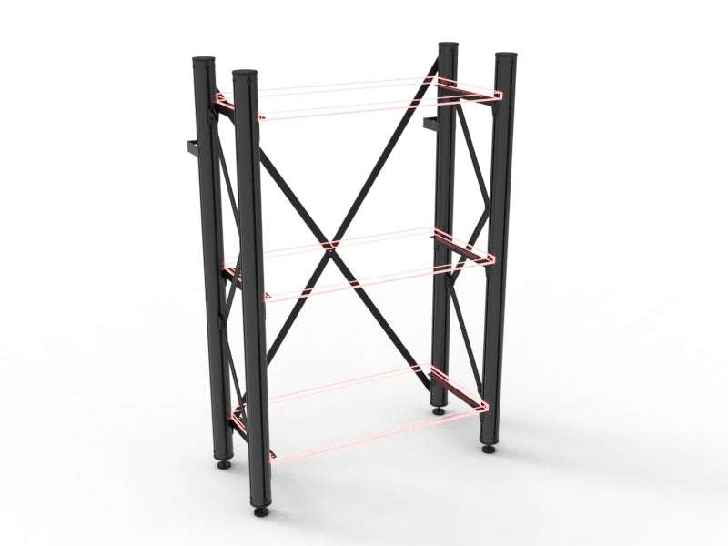 kast basisdl H100 m 3 plankdr set