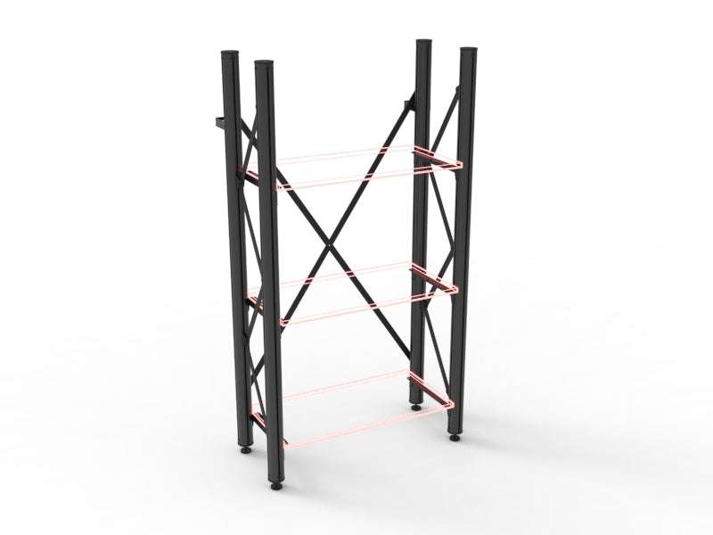 kast basisdl H125 m 3 plankdr set