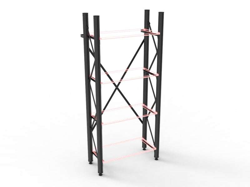 kast basisdl H150 m 4 plankdr set