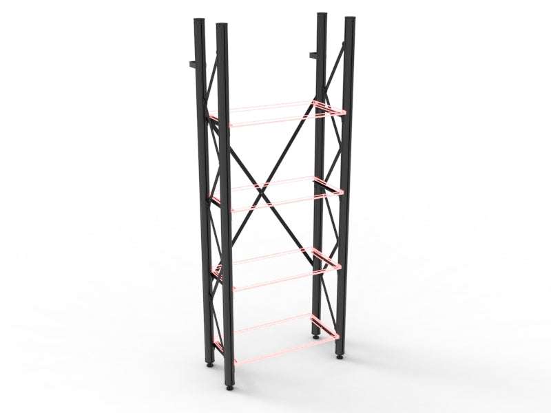 kast basisdl H175 m 4 plankdr set