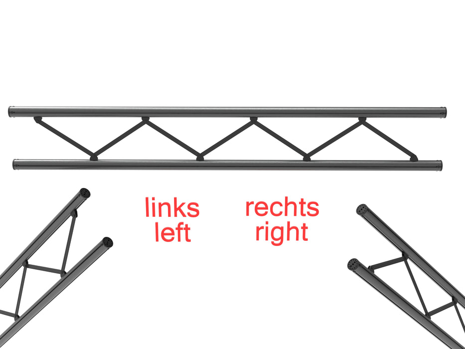 ladder staand lengtedeel met eindstuk
