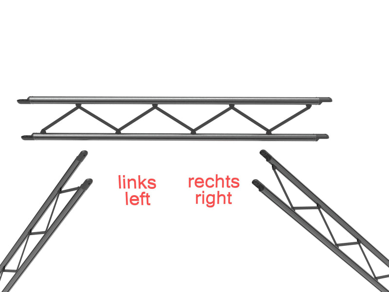 Framedeel ladder 90 graden staand L100 detailaanzicht Truzz constructiedeel