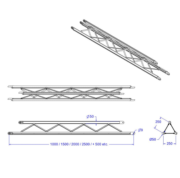 Shape vierkant (drieh IN) L 150