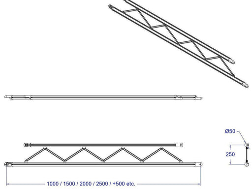 Truzz maten ladder liggend