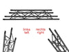 Framedeel vierkant 45° L300     TRUZZ 4-punts truss framedeel 45 graden 300 cm bovenaanzicht